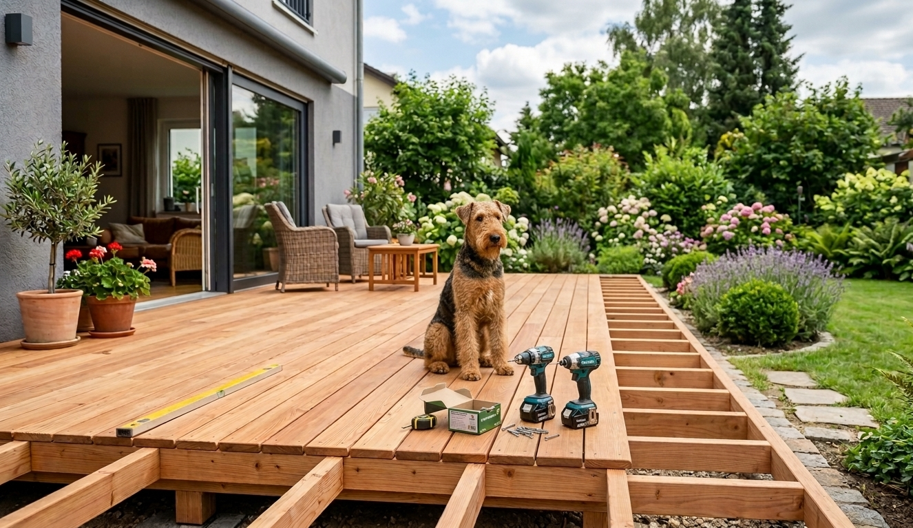 Exklusive Holzterrasse Bispingen