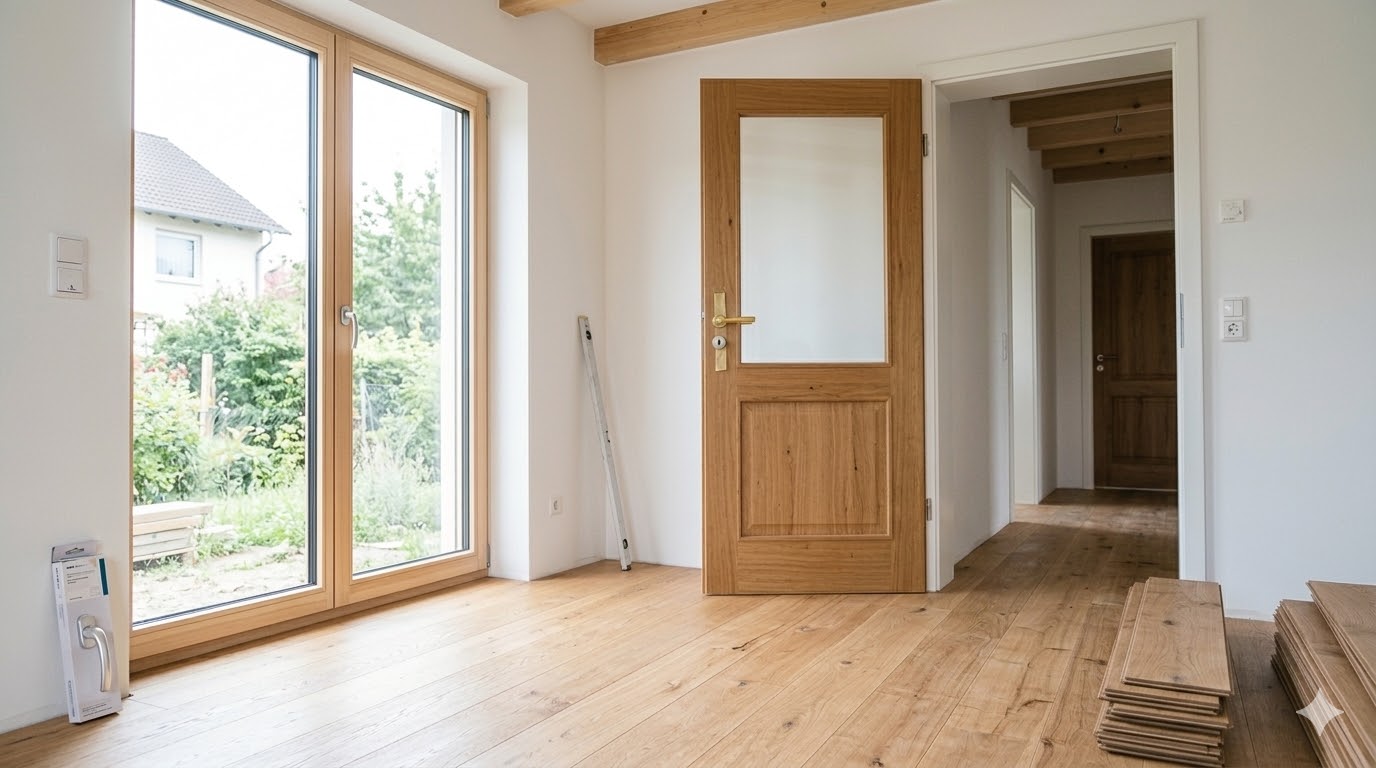 Montage Türen Fenster Boden